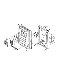 Door Parts parts for Kenmore Freezer 106.6025160 (1066025160, 106 6025160) from AppliancePartsPros.com