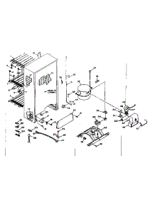 Unit Parts parts for Kenmore Freezer 106.6025201 (1066025201, 106 6025201) from AppliancePartsPros.com