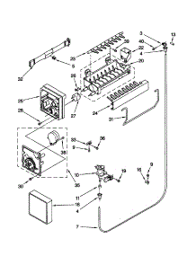 Icemaker parts for Kenmore Refrigerator 106.60862991 (10660862991, 106 60862991) from AppliancePartsPros.com