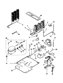Unit parts for Kenmore Refrigerator 106.60872991 (10660872991, 106 60872991) from AppliancePartsPros.com