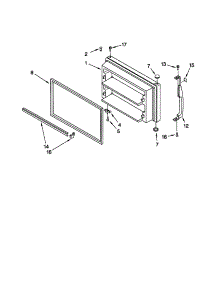Freezer Door parts for Kenmore Refrigerator 106.60874991 (10660874991, 106 60874991) from AppliancePartsPros.com