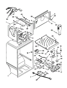 Liner parts for Kenmore Refrigerator 106.60974991 (10660974991, 106 60974991) from AppliancePartsPros.com