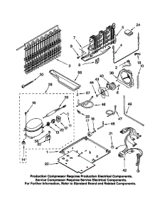 Unit parts for Kenmore Refrigerator 106.60989990 (10660989990, 106 60989990) from AppliancePartsPros.com