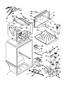 Liner parts for Kenmore Refrigerator 106.60989990 (10660989990, 106 60989990) from AppliancePartsPros.com