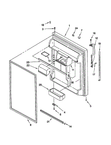 Refrigerator Door parts for Kenmore Refrigerator 106.60994991 (10660994991, 106 60994991) from AppliancePartsPros.com