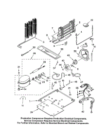 Unit parts for Kenmore Refrigerator 106.61194107 (10661194107, 106 61194107) from AppliancePartsPros.com