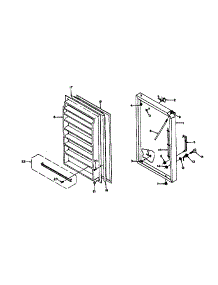 Freezer Door Parts parts for Kenmore Freezer 106.6123170 (1066123170, 106 6123170) from AppliancePartsPros.com