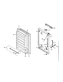 Door Parts parts for Kenmore Freezer 106.6125160 (1066125160, 106 6125160) from AppliancePartsPros.com