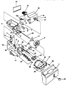 Ice Bucket / Auger parts for Kenmore Refrigerator 253.57672790 (25357672790, 253 57672790) from AppliancePartsPros.com