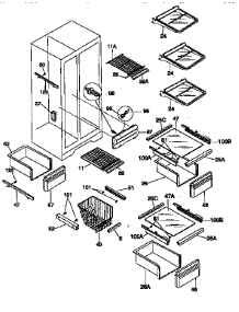 Shelves And Accessories parts for Kenmore Refrigerator 253.57672790 (25357672790, 253 57672790) from AppliancePartsPros.com