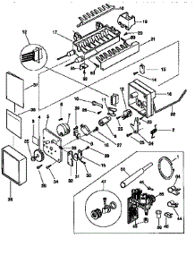Icemaker parts for Kenmore Refrigerator 253.57677790 (25357677790, 253 57677790) from AppliancePartsPros.com