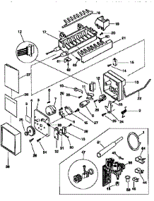 Icemaker parts for Kenmore Refrigerator 253.57682790 (25357682790, 253 57682790) from AppliancePartsPros.com