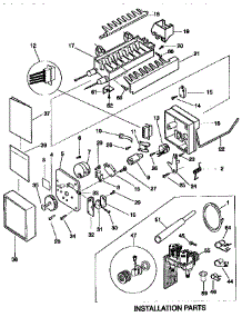 Icemaker parts for Kenmore Refrigerator 253.57682791 (25357682791, 253 57682791) from AppliancePartsPros.com