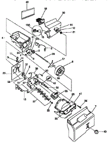Ice Bucket / Auger parts for Kenmore Refrigerator 253.57685790 (25357685790, 253 57685790) from AppliancePartsPros.com