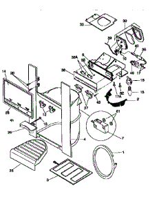 Dispenser parts for Kenmore Refrigerator 253.57685791 (25357685791, 253 57685791) from AppliancePartsPros.com