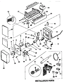 Icemaker parts for Kenmore Refrigerator 253.57685791 (25357685791, 253 57685791) from AppliancePartsPros.com