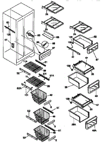 Shelves And Accessories parts for Kenmore Refrigerator 253.57687790 (25357687790, 253 57687790) from AppliancePartsPros.com