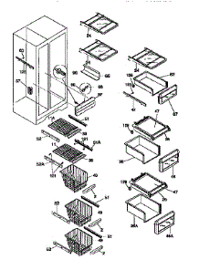 Shelves And Accessories parts for Kenmore Refrigerator 253.57687791 (25357687791, 253 57687791) from AppliancePartsPros.com