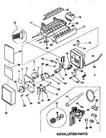 Icemaker parts for Kenmore Refrigerator 253.57687791 (25357687791, 253 57687791) from AppliancePartsPros.com