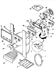 Dispenser parts for Kenmore Refrigerator 253.57687791 (25357687791, 253 57687791) from AppliancePartsPros.com