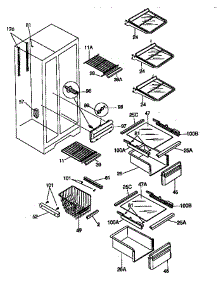 Shelves And Accessories parts for Kenmore Refrigerator 253.58082890 (25358082890, 253 58082890) from AppliancePartsPros.com