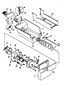 Ice Bucket / Auger parts for Kenmore Refrigerator 253.58082890 (25358082890, 253 58082890) from AppliancePartsPros.com