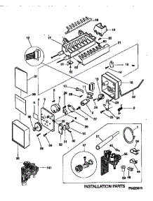 Ice Maker parts for Kenmore Refrigerator 253.58082891 (25358082891, 253 58082891) from AppliancePartsPros.com