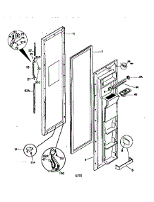 Freezer Door parts for Kenmore Refrigerator 253.58082891 (25358082891, 253 58082891) from AppliancePartsPros.com