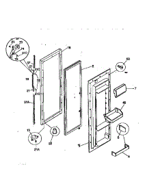 Refrigerator Door parts for Kenmore Refrigerator 253.58082891 (25358082891, 253 58082891) from AppliancePartsPros.com