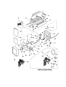 Ice Maker parts for Kenmore Refrigerator 253.58082892 (25358082892, 253 58082892) from AppliancePartsPros.com