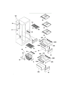 Shelves parts for Kenmore Refrigerator 253.58082894 (25358082894, 253 58082894) from AppliancePartsPros.com