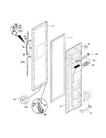 Freezer Door parts for Kenmore Refrigerator 253.58082895 (25358082895, 253 58082895) from AppliancePartsPros.com