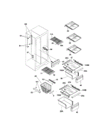 Shelves parts for Kenmore Refrigerator 253.58082895 (25358082895, 253 58082895) from AppliancePartsPros.com