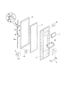 Refrigerator Door parts for Kenmore Refrigerator 253.58082895 (25358082895, 253 58082895) from AppliancePartsPros.com