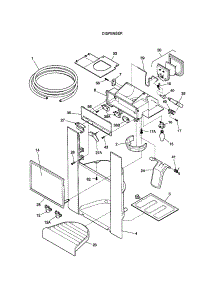 Dispenser parts for Kenmore Refrigerator 253.58082897 (25358082897, 253 58082897) from AppliancePartsPros.com