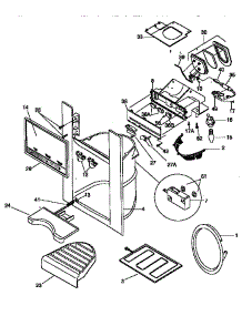 Dispenser parts for Kenmore Refrigerator 253.58085890 (25358085890, 253 58085890) from AppliancePartsPros.com