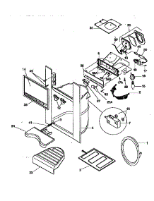 Dispenser parts for Kenmore Refrigerator 253.58085891 (25358085891, 253 58085891) from AppliancePartsPros.com