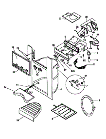 Dispenser parts for Kenmore Refrigerator 253.58087890 (25358087890, 253 58087890) from AppliancePartsPros.com