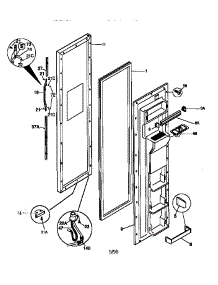 Freezer Door parts for Kenmore Refrigerator 253.58087890 (25358087890, 253 58087890) from AppliancePartsPros.com
