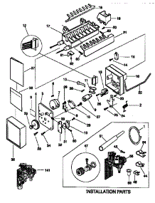 Icemaker parts for Kenmore Refrigerator 253.58087890 (25358087890, 253 58087890) from AppliancePartsPros.com