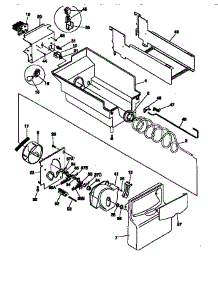 Ice Bucket / Auger parts for Kenmore Refrigerator 253.58087890 (25358087890, 253 58087890) from AppliancePartsPros.com