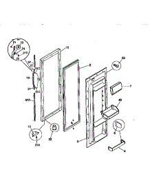 Refrigerator Door parts for Kenmore Refrigerator 253.58087891 (25358087891, 253 58087891) from AppliancePartsPros.com