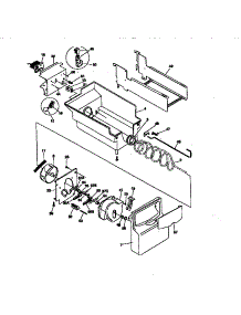 Ice Container parts for Kenmore Refrigerator 253.58087891 (25358087891, 253 58087891) from AppliancePartsPros.com