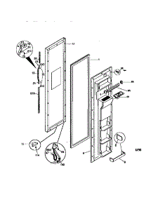 Freezer Door parts for Kenmore Refrigerator 253.58087891 (25358087891, 253 58087891) from AppliancePartsPros.com
