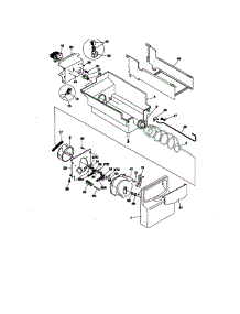 Ice Container parts for Kenmore Refrigerator 253.58087892 (25358087892, 253 58087892) from AppliancePartsPros.com