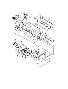Ice Container parts for Kenmore Refrigerator 253.58087893 (25358087893, 253 58087893) from AppliancePartsPros.com