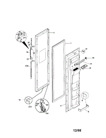 Freezer Door parts for Kenmore Refrigerator 253.58087894 (25358087894, 253 58087894) from AppliancePartsPros.com