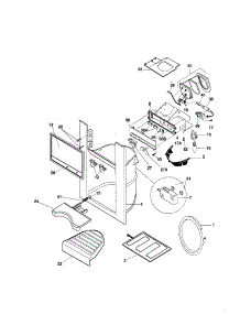 Dispenser parts for Kenmore Refrigerator 253.58087894 (25358087894, 253 58087894) from AppliancePartsPros.com