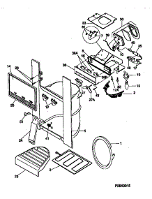 Dispenser parts for Kenmore Refrigerator 253.58672890 (25358672890, 253 58672890) from AppliancePartsPros.com