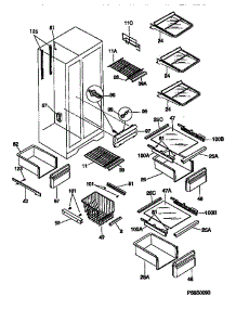 Shelves And Accessories parts for Kenmore Refrigerator 253.58672890 (25358672890, 253 58672890) from AppliancePartsPros.com